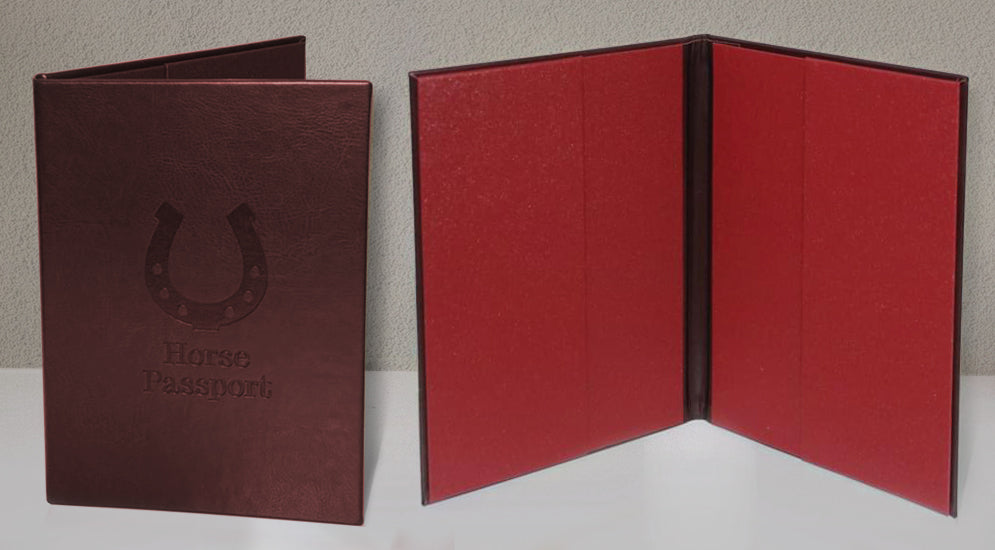Horse Passport Cover - Burgundy